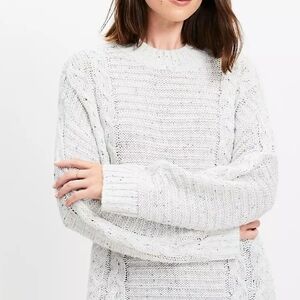 LOFT Women's Oversized Cable Knit Sweater